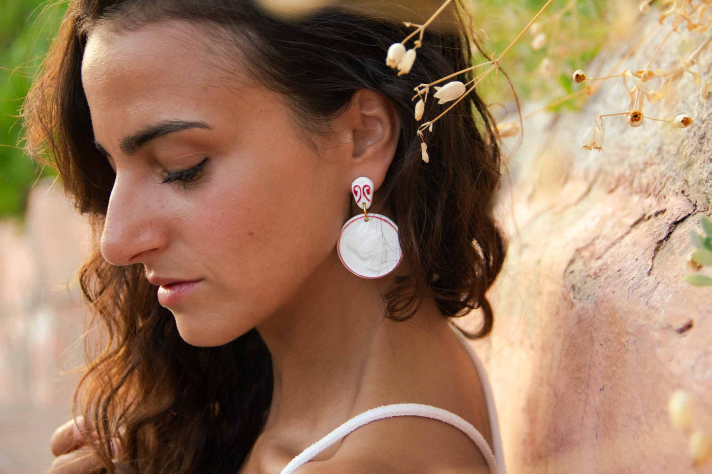 Rojo | CIBELES | Pendientes artesanales Balarmú